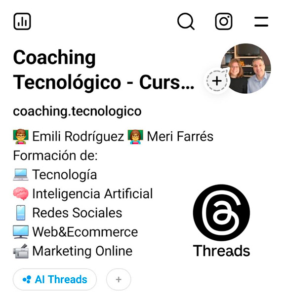 Síguenos en Threads